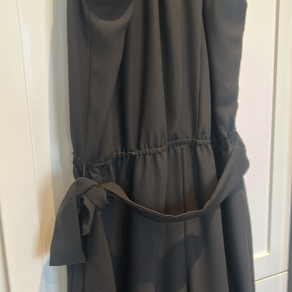 RW & Co. Black Sleeveless Pleated Neck Wide Leg Jumpsuit Size L - Picture 13 of 13